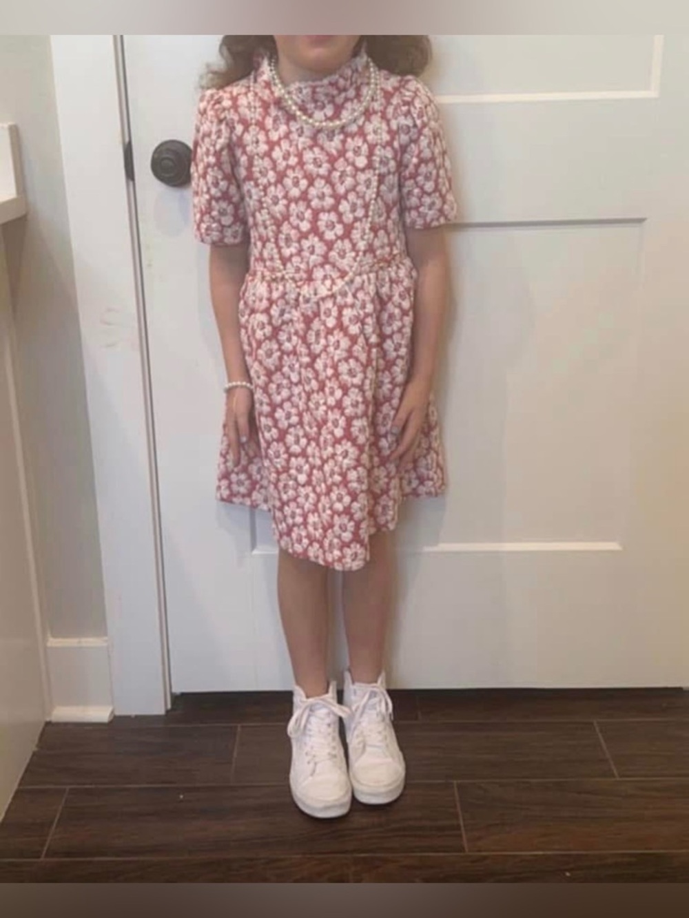 Janie & Jack jacquard floral dress